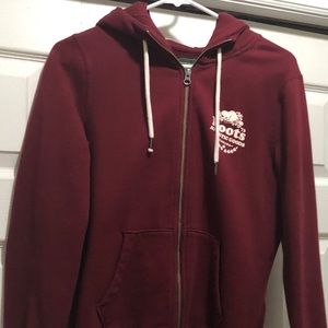 Roots burgundy coloured hoody